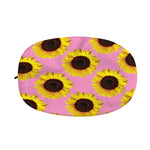 Pink Sunflower Pattern Print Car Side Mirror Covers