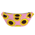 Pink Sunflower Pattern Print Fanny Pack