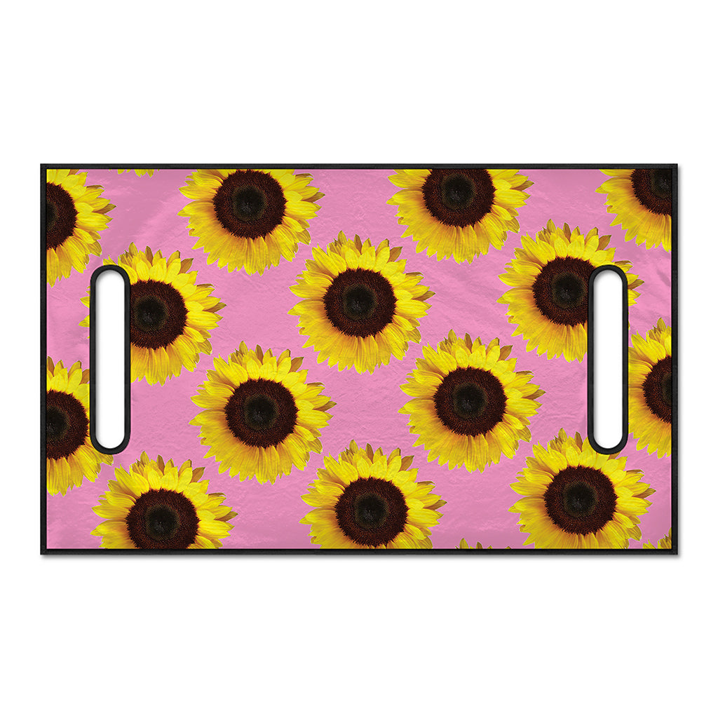 Pink Sunflower Pattern Print Golf Cart Seat Cover