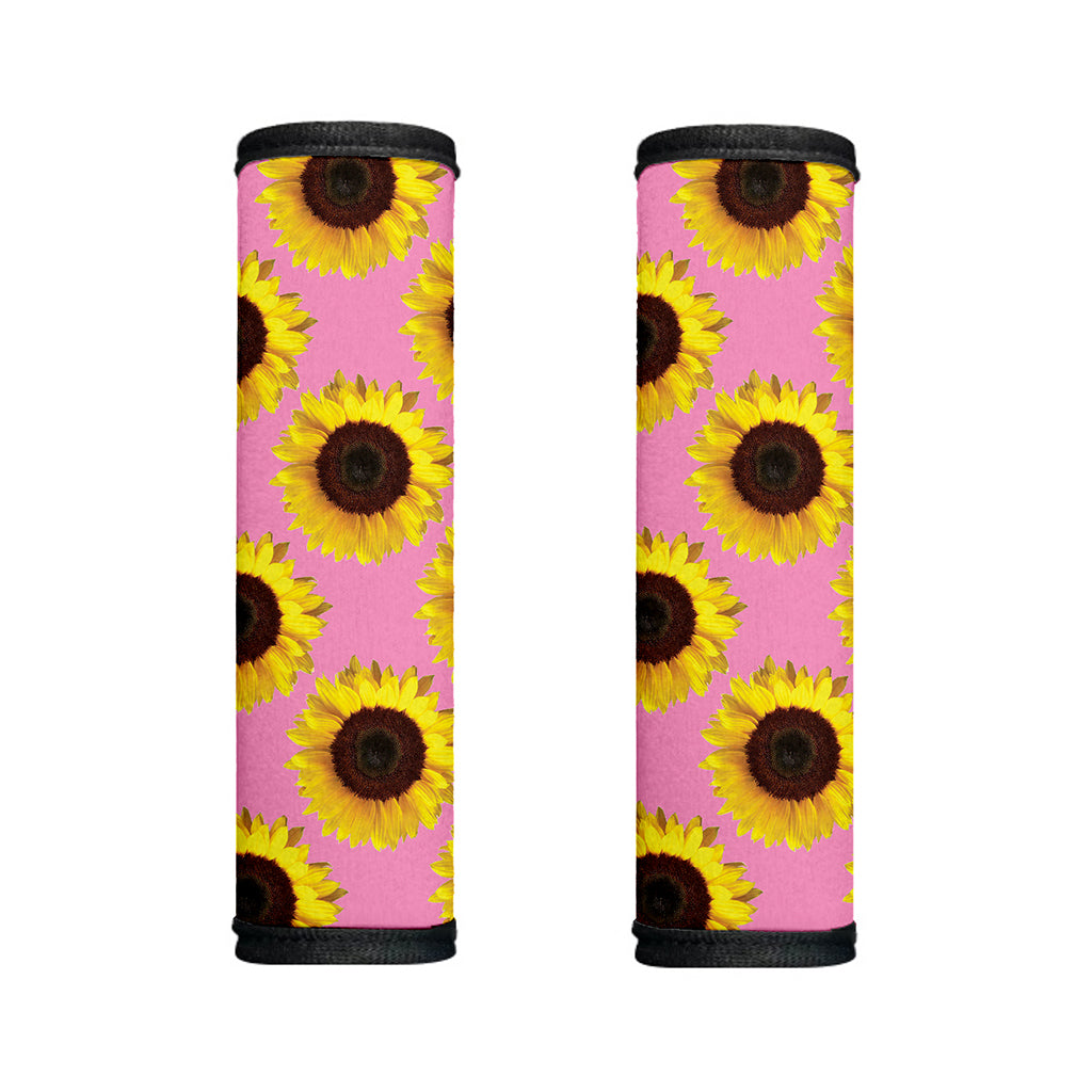 Pink Sunflower Pattern Print Handle Covers