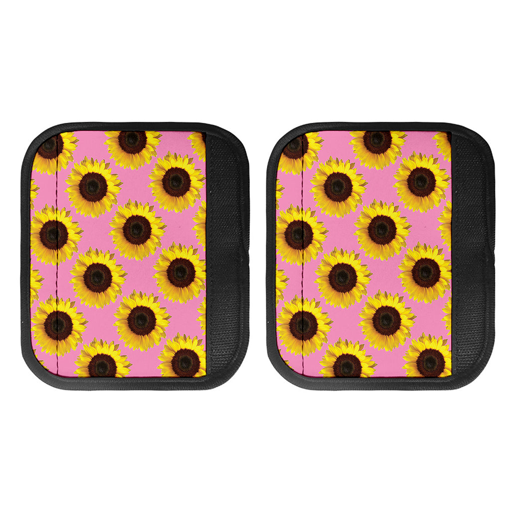 Pink Sunflower Pattern Print Handle Covers