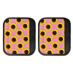 Pink Sunflower Pattern Print Handle Covers