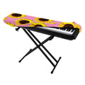 Pink Sunflower Pattern Print Piano Keyboard Cover