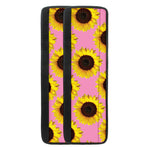 Pink Sunflower Pattern Print Refrigerator Handle Covers