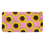 Pink Sunflower Pattern Print Towel
