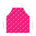 Pink Sweet Lollipop Pattern Print Adjustable Apron