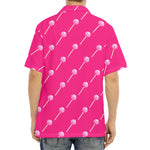 Pink Sweet Lollipop Pattern Print Aloha Shirt