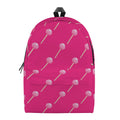 Pink Sweet Lollipop Pattern Print School Backpack