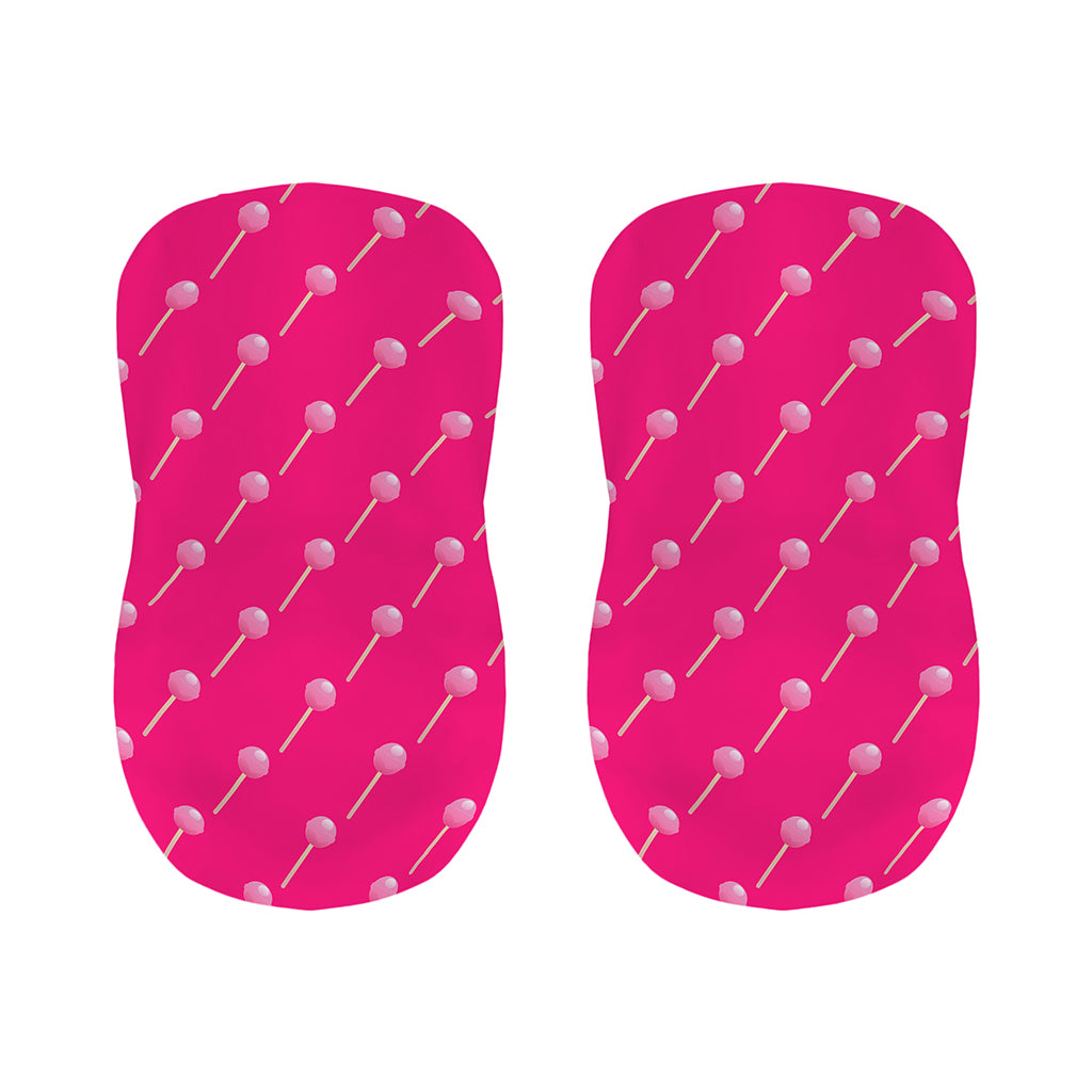 Pink Sweet Lollipop Pattern Print Bar Stool Covers
