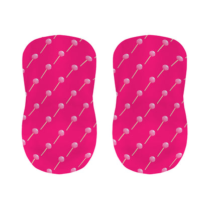 Pink Sweet Lollipop Pattern Print Bar Stool Covers