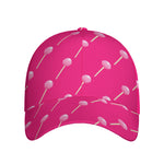 Pink Sweet Lollipop Pattern Print Baseball Cap