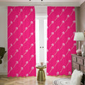 Pink Sweet Lollipop Pattern Print Dimout Pencil Pleat Curtains