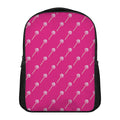 Pink Sweet Lollipop Pattern Print Casual Backpack