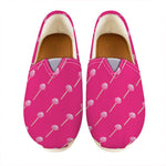 Pink Sweet Lollipop Pattern Print Casual Shoes