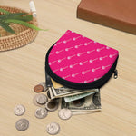 Pink Sweet Lollipop Pattern Print Coin Purse