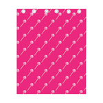 Pink Sweet Lollipop Pattern Print Curtain