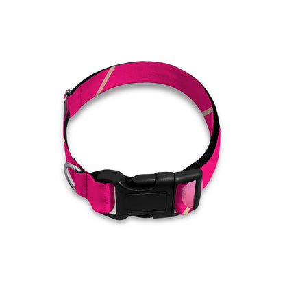 Pink Sweet Lollipop Pattern Print Dog Collar