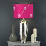 Pink Sweet Lollipop Pattern Print Drum Lamp Shade
