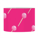 Pink Sweet Lollipop Pattern Print Drum Lamp Shade