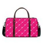 Pink Sweet Lollipop Pattern Print Duffle Bag