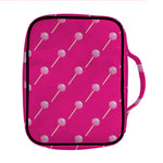 Pink Sweet Lollipop Pattern Print Front Pocket Bible Bag