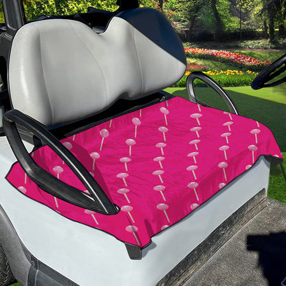Pink Sweet Lollipop Pattern Print Golf Cart Seat Cover