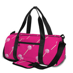 Pink Sweet Lollipop Pattern Print Gym Bag