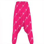 Pink Sweet Lollipop Pattern Print Hammer Pants