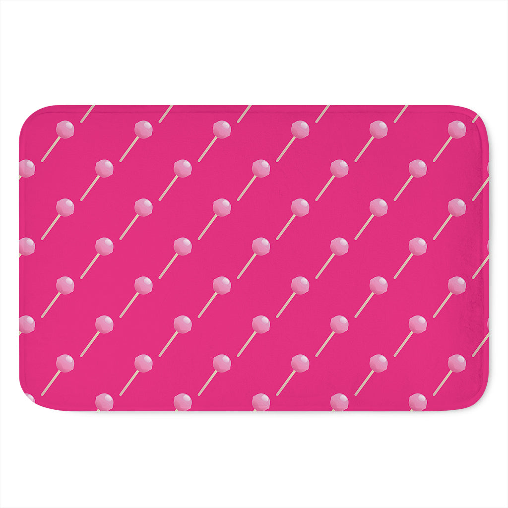 Pink Sweet Lollipop Pattern Print Indoor Door Mat