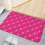 Pink Sweet Lollipop Pattern Print Indoor Door Mat
