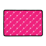 Pink Sweet Lollipop Pattern Print Kitchen Mat