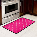 Pink Sweet Lollipop Pattern Print Kitchen Mat