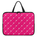 Pink Sweet Lollipop Pattern Print Laptop Sleeve With Handle