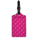 Pink Sweet Lollipop Pattern Print Luggage Tag