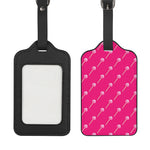 Pink Sweet Lollipop Pattern Print Luggage Tag