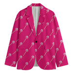 Pink Sweet Lollipop Pattern Print Men's Blazer