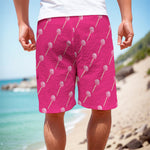 Pink Sweet Lollipop Pattern Print Men's Cargo Shorts