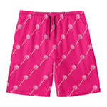 Pink Sweet Lollipop Pattern Print Men's Swim Trunks