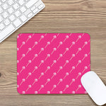 Pink Sweet Lollipop Pattern Print Mouse Pad