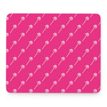 Pink Sweet Lollipop Pattern Print Mouse Pad