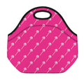 Pink Sweet Lollipop Pattern Print Neoprene Lunch Bag
