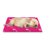 Pink Sweet Lollipop Pattern Print Pet Cooling Mat Cover