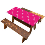 Pink Sweet Lollipop Pattern Print Picnic Table Cover