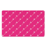 Pink Sweet Lollipop Pattern Print Polyester Doormat