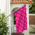 Pink Sweet Lollipop Pattern Print Polyester Flag
