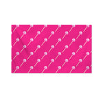 Pink Sweet Lollipop Pattern Print Polyester Flag