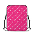 Pink Sweet Lollipop Pattern Print Rectangular Crossbody Bag
