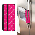 Pink Sweet Lollipop Pattern Print Refrigerator Handle Covers