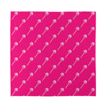 Pink Sweet Lollipop Pattern Print Silk Bandana