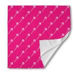 Pink Sweet Lollipop Pattern Print Silk Bandana